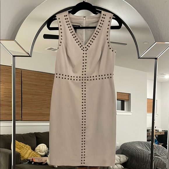 INC International Concepts White Studded Mini Dress - Picture 2 of 7